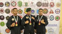 Prajurit Yonif 320 Kostrad Sabet Tiga Emas Kejuaraan Pencak Silat Banten Nasional Open 2024