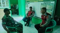 Personil Polsek Cilamaya Sambang Kantor Koramil Cilamaya