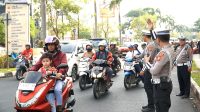 Sat Lantas Polres Karawang Gelar Gatur Lalin, Cegah Gangguan Kamseltibcarlantas di Jalan Raya