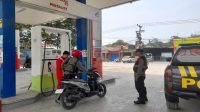 Polsek Pangkalan melalui Patroli Prekat, Jaga Keamanan Obvit SPBU Pertamina