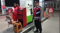 SPBU, Prekat Polsek Banyusari Berikan Rasa Aman