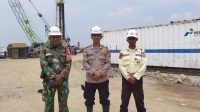 TNI-Polri Laksanakan Pengamanan Obyek Vital Pengeboran Minyak Pertamina di Cluster Tegal Sawah Karawang