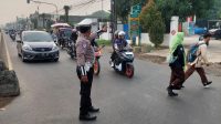 Polantas di Karawang Gelar Gatur Lalin, Cegah Gangguan Kamseltibcarlantas di Jalan Raya