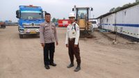 Polisi Bantu Pengamanan Obyek Vital Pengeboran Minyak Pertamina di Cluster Tegal Sawah Karawang