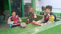 Personil Polsek Cilamaya Sambang Kantor Koramil Cilamaya