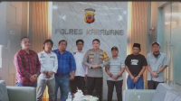 Kapolres Karawang Gandeng 3 Organisasi Kepala Desa Se Kab Karawang Ajak Jaga Kondusifitas Kamtibmas Terkait Video voice note Pasca Pencoblosan Pilkada Kab Karawang