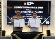 Penandatanganan Kerjasama Polda Banten Bersama RRI Sebagai Wujud Sinergi*