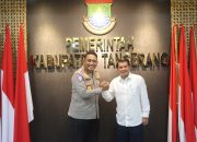 Silaturahmi ke Bupati, Kapolresta Tangerang Diskusikan Pelaksanaan Ketahanan Pangan*