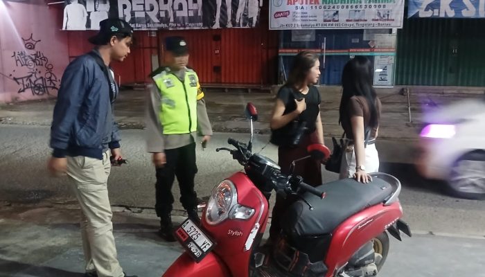 Polsek Cikupa Gelar KRYD dan Ops Cipkon, Antisipasi Gangguan Kamtibmas Dini Hari