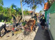 Padat Karya, TNI Peduli Lingkungan Karya Bakti Bersihkan titik Sampah