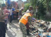 Peduli Lingkungan Satgas Sampah Kodim 0510/Tigaraksa Bersihkan Sampah Di Jalan Raya Kresek-Gandaria