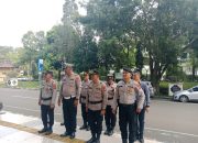 Kapolsek Tigaraksa Pimpin Apel Pengamanan Aksi Unjuk Rasa di Gedung Bupati Tangerang
