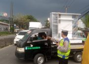 Kanit Lantas IPTU Udi Muhdi Pimpin PECAK Sore, Lalin Ramai Lancar Terkendali