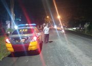 Anggota Polsek Rangkasbitung Polres Lebak Patroli Obvit Ke Perkantoran di Jalan Siliwangi  Rangkasbitung Antisipasi Gangguan Kamtibmas