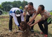 Sinergi Muspika Kibin dan Polsek Cikande Hijaukan Lahan Bumdes dalam Aksi Tanam Pohon Serentak Polres Serang
