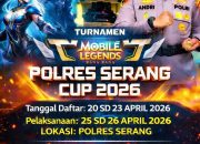 Dalam upaya mencegah aksi tawuran antar pelajar, Kapolres Serang Andri Kurniawan menggelar Turnamen Mobile Legends Polres Serang Cup 2026