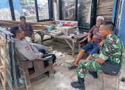 Babinsa Koramil 04/Cikupa dan Bhabinkamtibmas Perkuat Sinergi Keamanan Lewat Komsos di Desa Dukuh