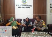 Bhabinkamtibmas Sambang Kekantor Kelurahan Jalin Sinergitas Dan Kerjasama.
