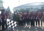 KH. Fahaduddin Pimpin Doa dan Lepas Jalan Santai HUT Kecamatan Gunung Kaler ke-20